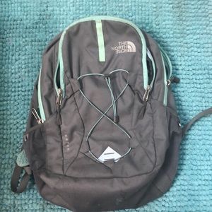 NORTH FACE JESTER BACKPACK TEAL AND GREY !VALUE